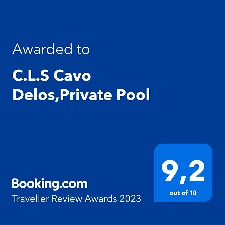 Willa C.l.s Cavo Delos,private Pool *